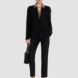 Black Jackie Wool Tailoring Stretch Jacket - Joseph