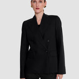 Black Jaden Wool Tailoring Stretch Jacket - Joseph