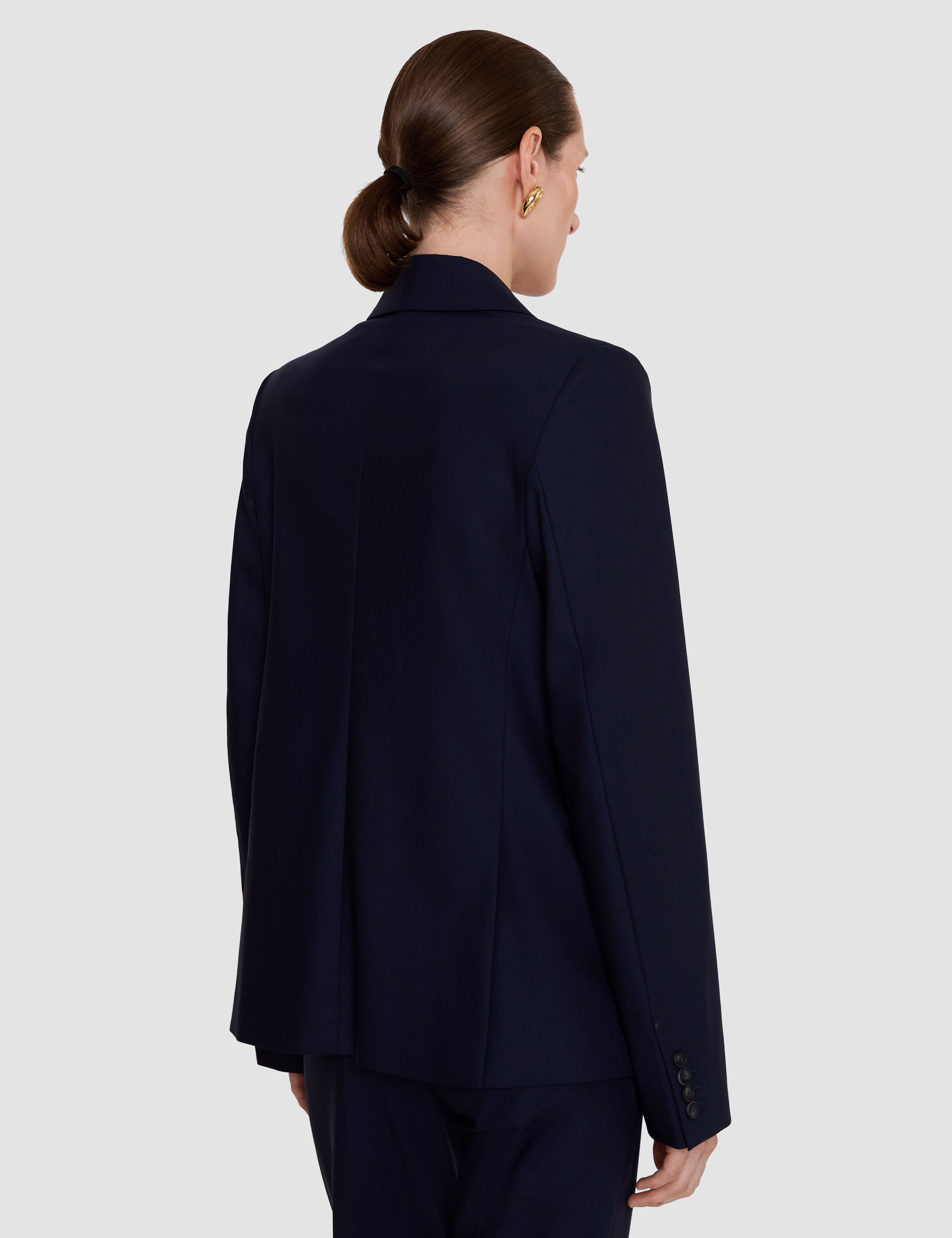 Blue Jaden Wool Tailoring Stretch Jacket - Joseph