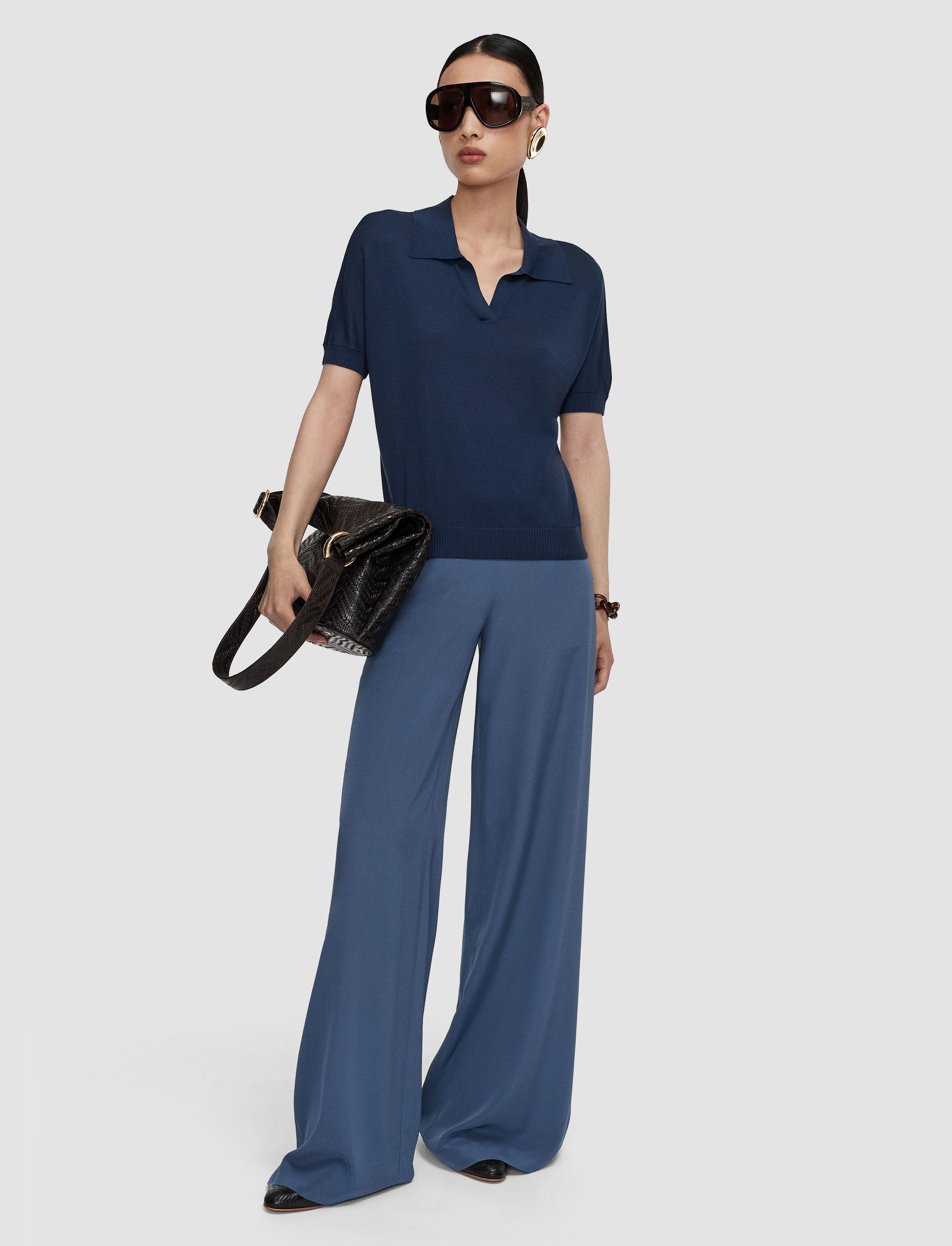 blue-niata-superfine-silk-polo-top-JOSEPH