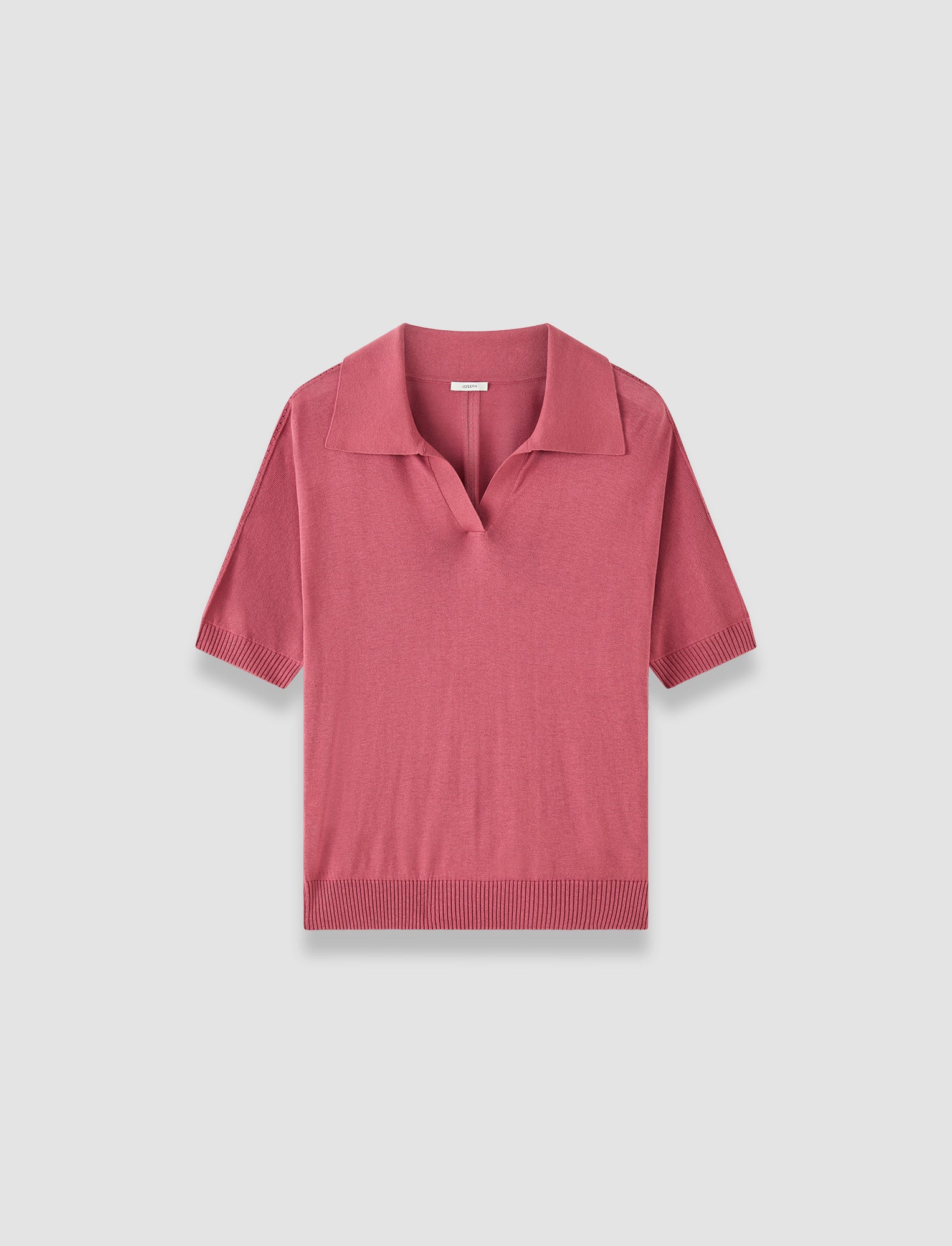 pink-niata-superfine-silk-polo-top-JOSEPH