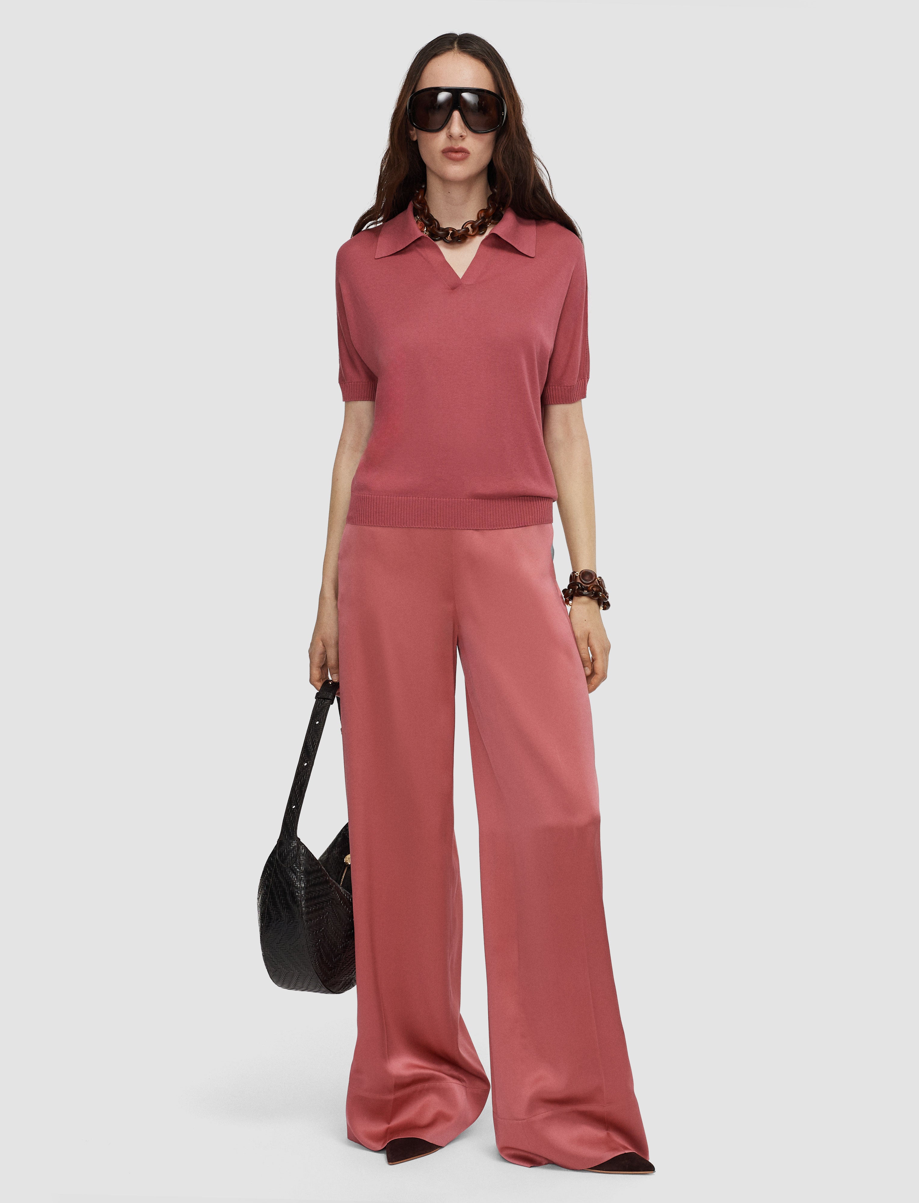 pink-niata-superfine-silk-polo-top-JOSEPH