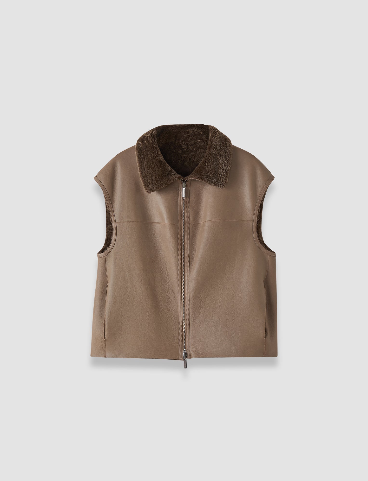 brown-nico-reversible-textured-shearling-gilet-JOSEPH