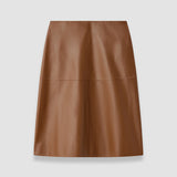 Jupe Niven en cuir nappa souple 