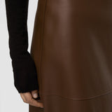 Jupe Niven en cuir nappa souple 
