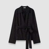 Black Noemi Leopard Jacquard Jacket - Joseph