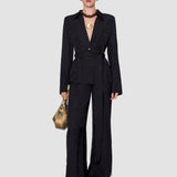 Black Noemi Leopard Jacquard Jacket - Joseph
