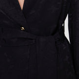Black Noemi Leopard Jacquard Jacket - Joseph