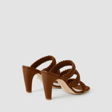 Noor Braided Leather High Heel Sandals