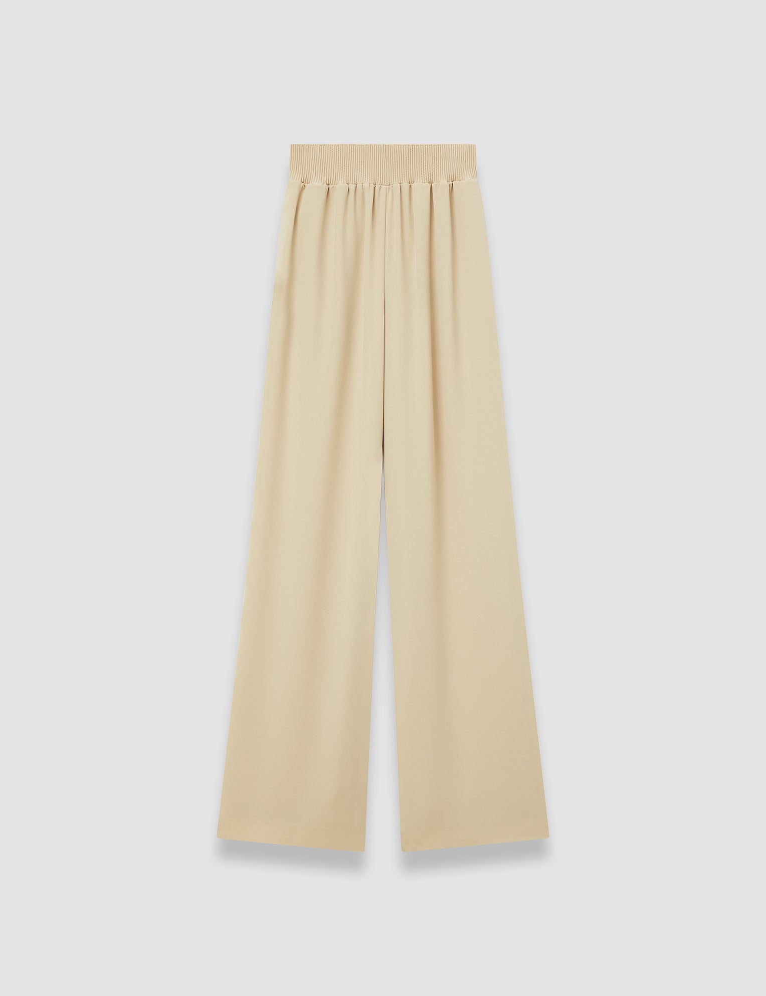 Beige Nour Satin Twill Trousers - Joseph