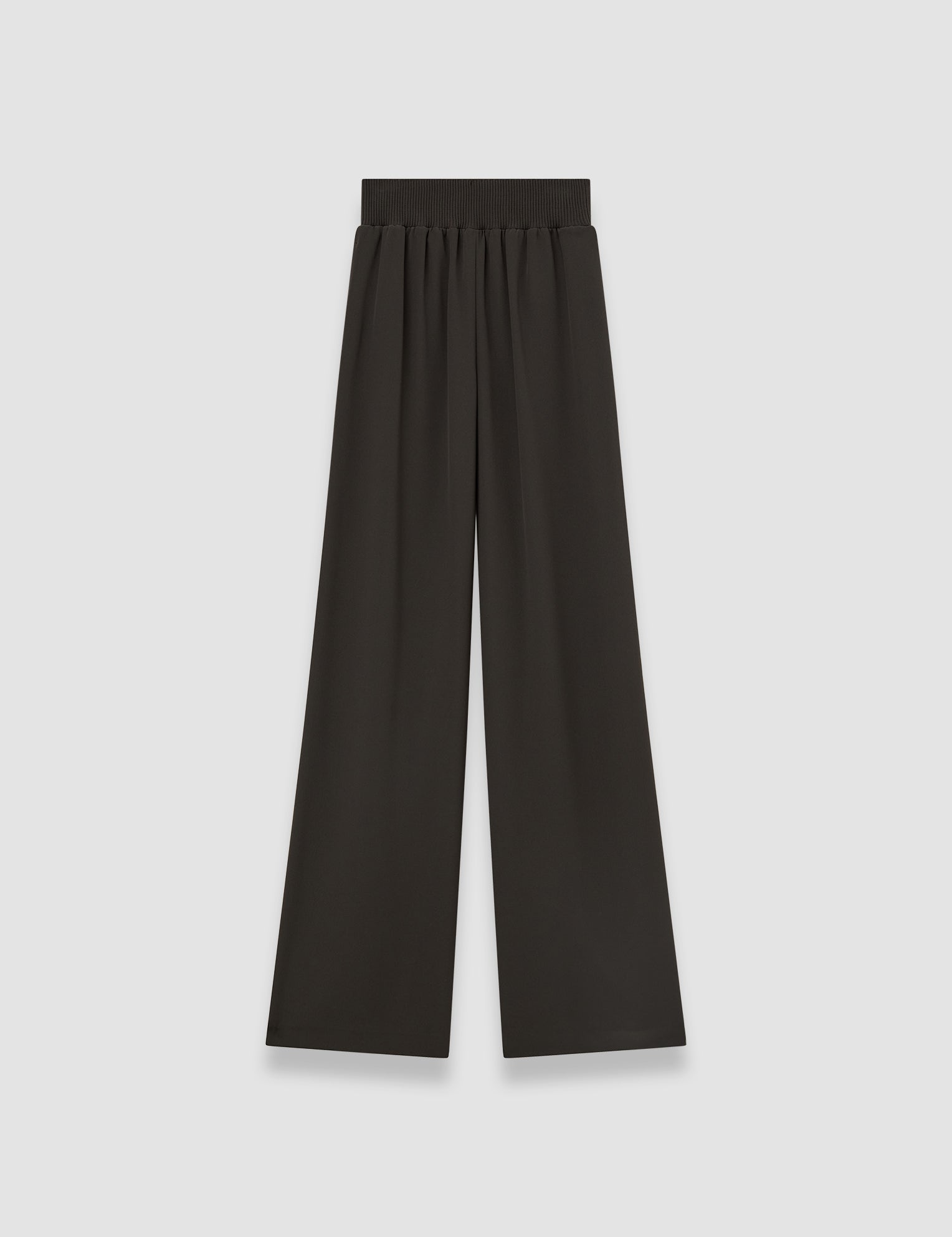 Brown Nour Satin Twill Trousers - Joseph