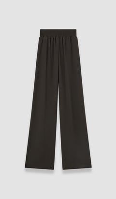 Brown Nour Satin Twill Trousers - Joseph