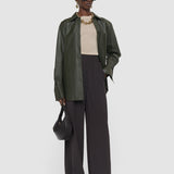 Brown Nour Satin Twill Trousers - Joseph