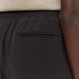 Brown Nour Satin Twill Trousers - Joseph