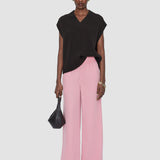 Pink Nour Satin Twill Trousers - Joseph