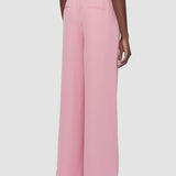Pink Nour Satin Twill Trousers - Joseph