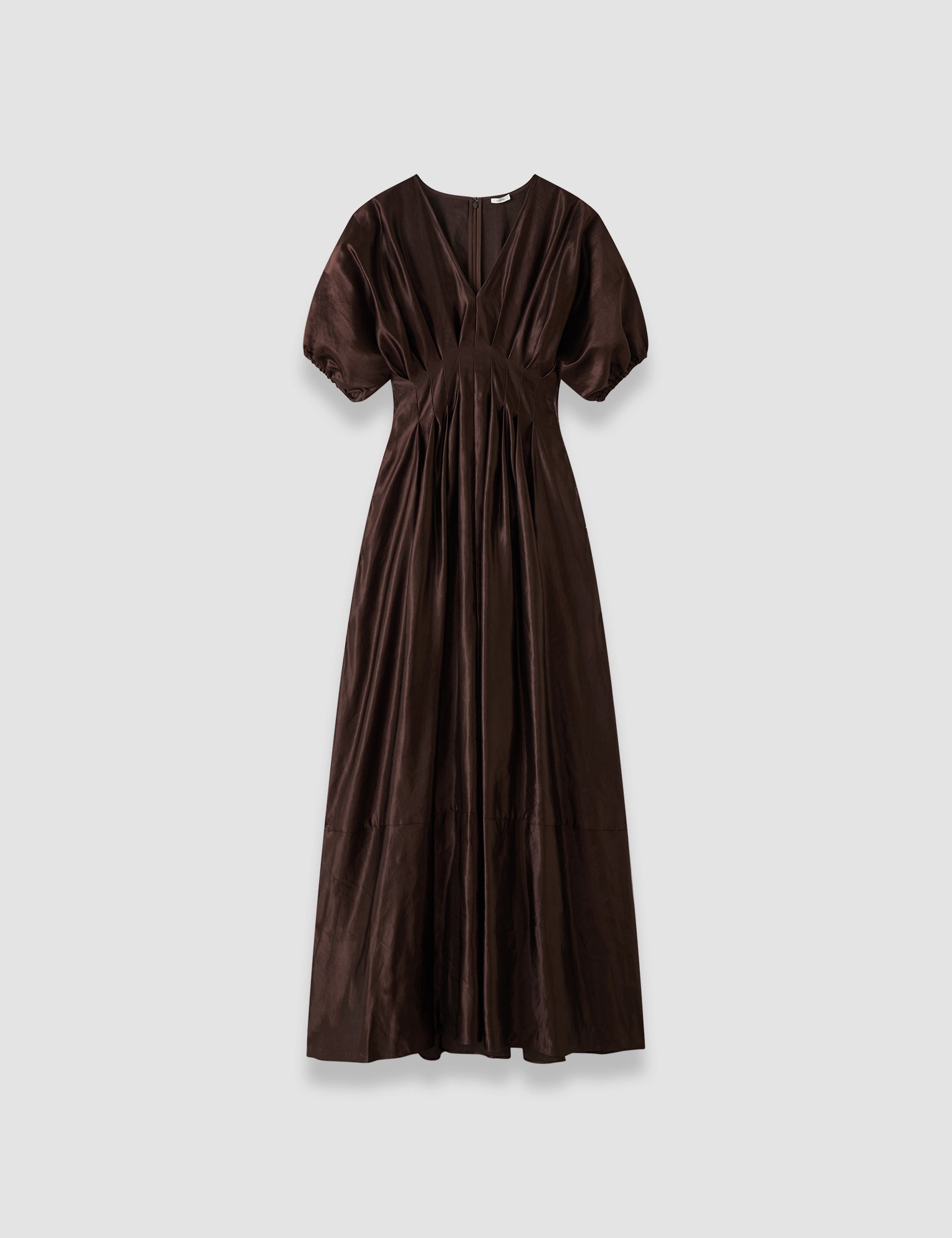 Brown Nova Silk Linen Blend Dress - Joseph