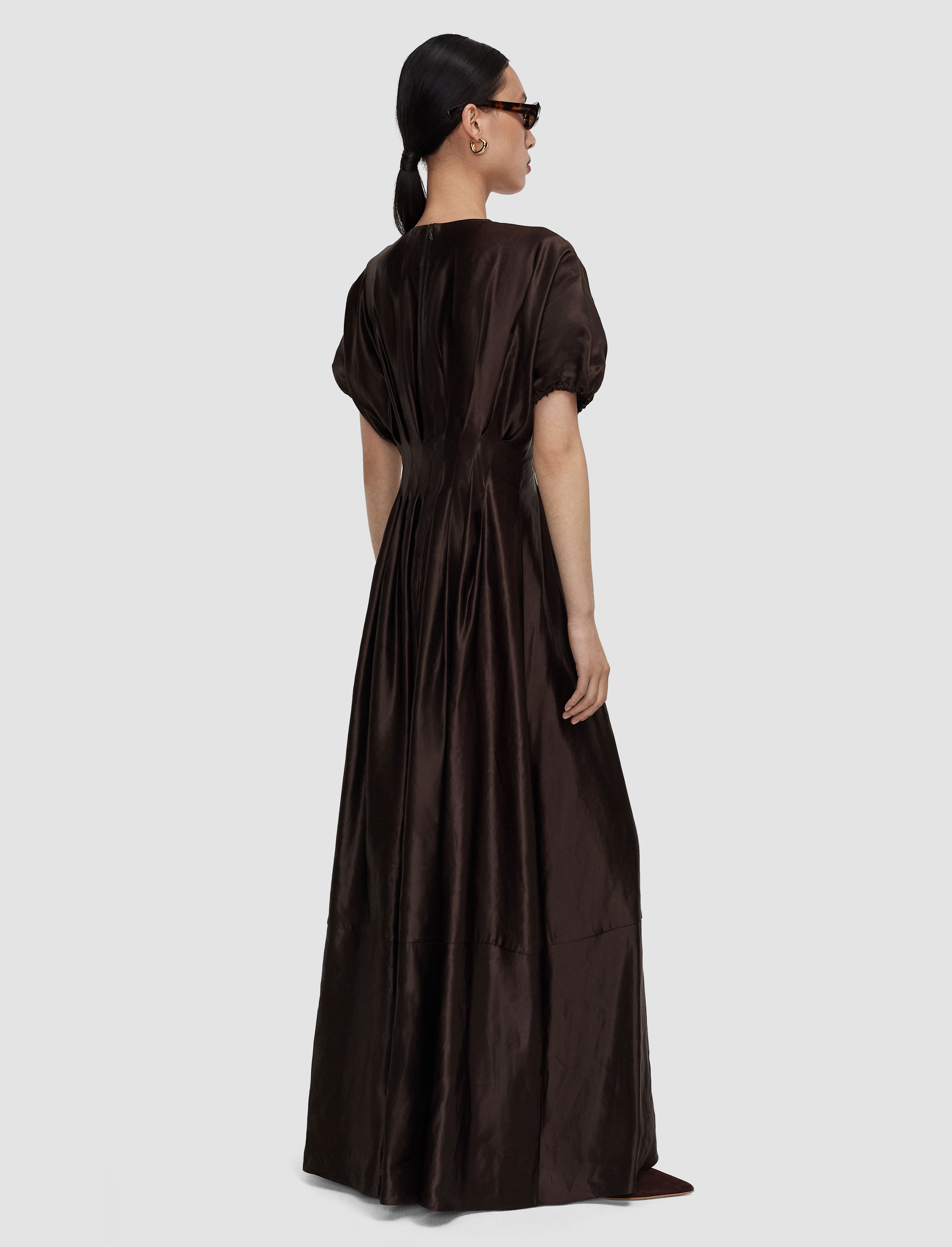 brown-nova-silk-linen-blend-dress-JOSEPH