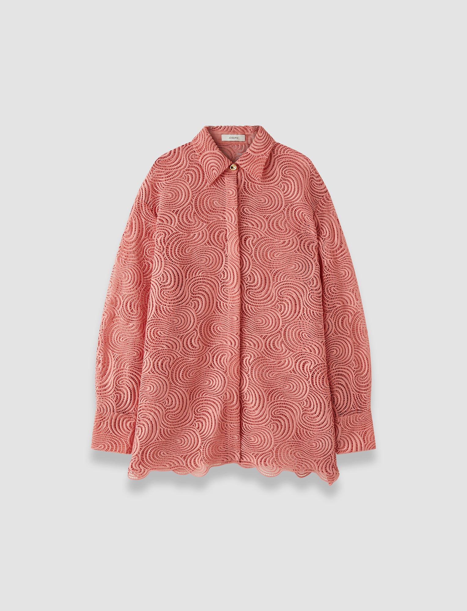 Nyla Corded Lace ブラウス - ピンク | JOSEPH JP