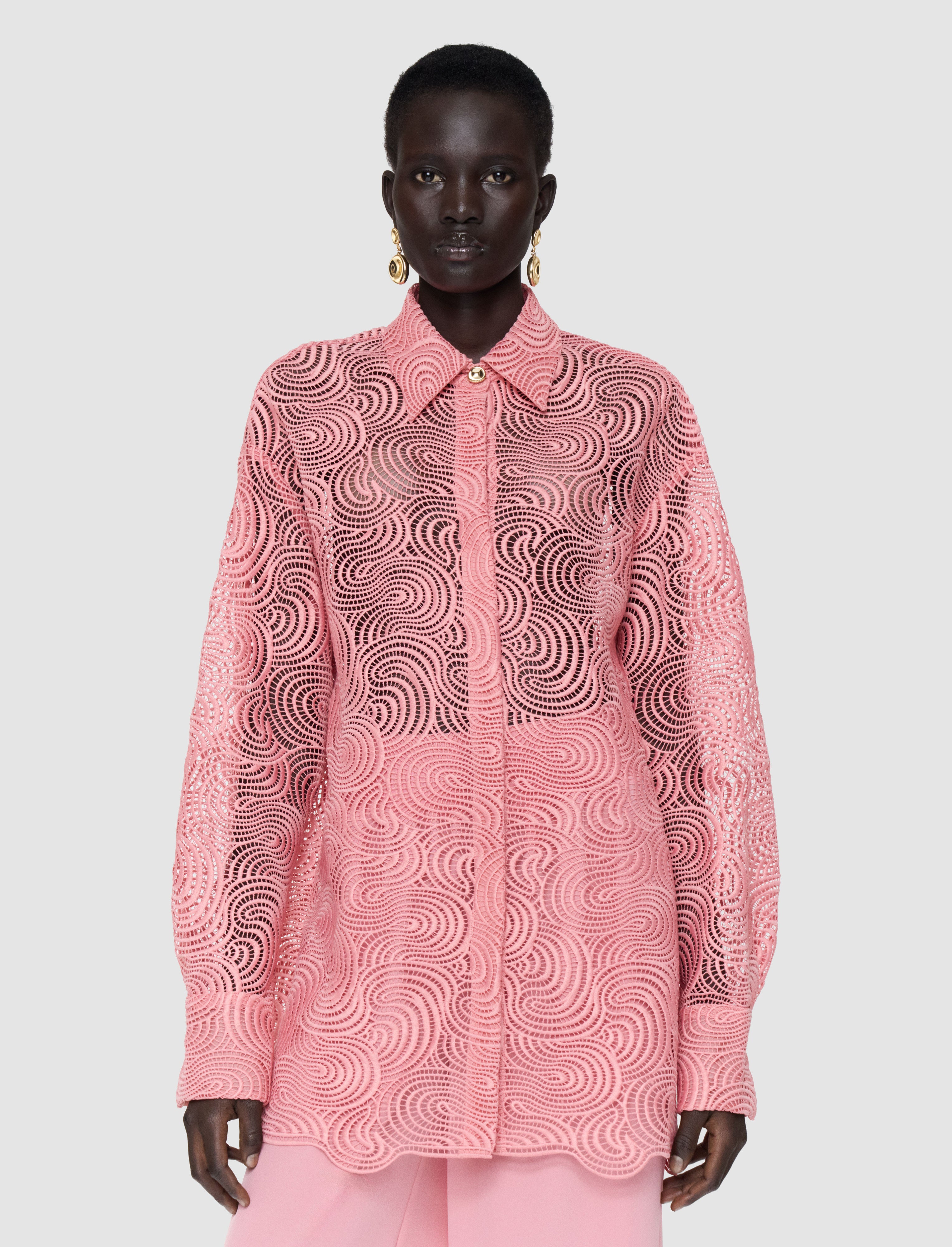 【mo】Bibiy STELLA BLOUSE ピンク mo】Bibiy STELLA BLOUSE ピンク Bibiy STELLA BLOUSE ピンク