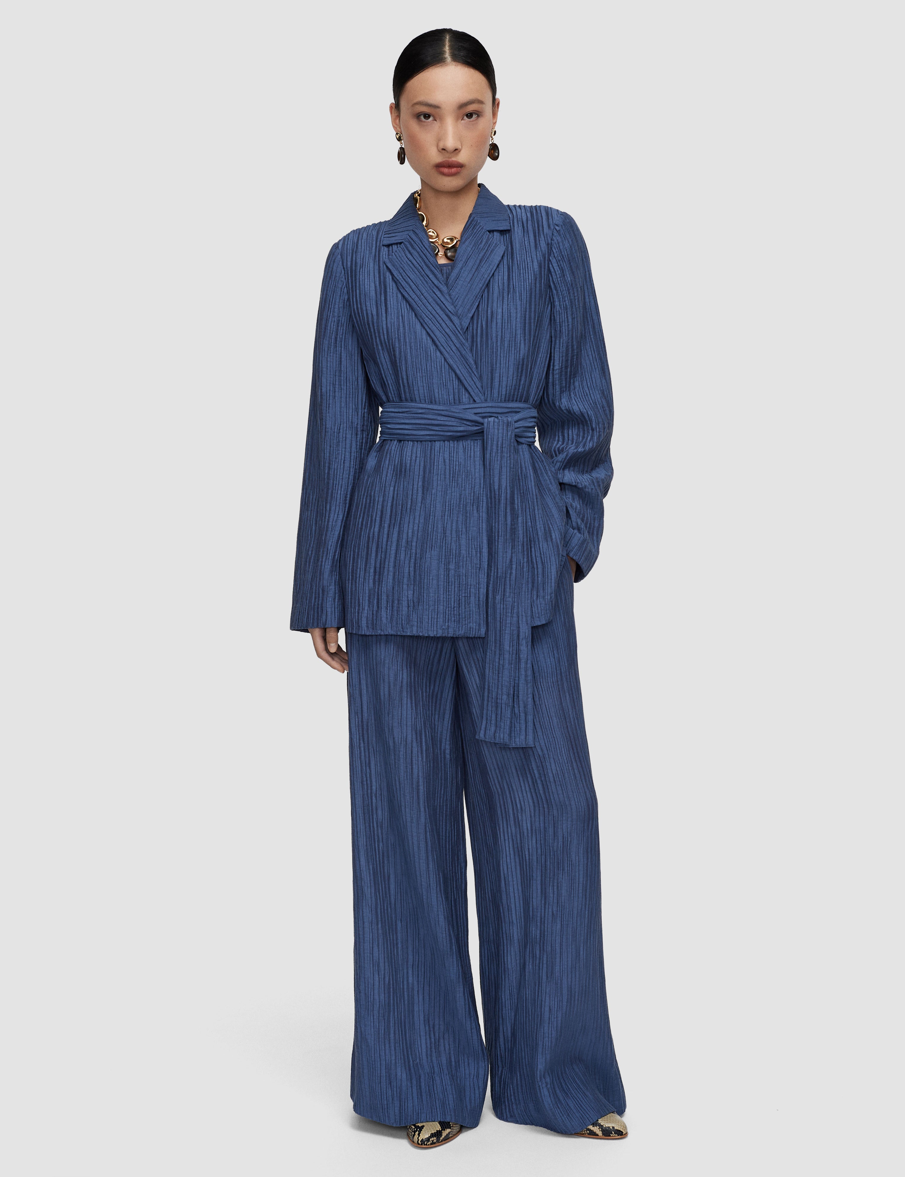 Blue Nymph Fluid Crinkle Jacket - Joseph