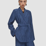Blue Nymph Fluid Crinkle Jacket - Joseph