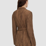 Brown Nymph Fluid Crinkle Jacket - Joseph