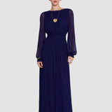 Purple Olivia Viscose Crinkle Dress - Joseph