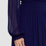 Purple Olivia Viscose Crinkle Dress - Joseph