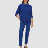 Blue Open Cashmere Round Neck Jumper - Joseph