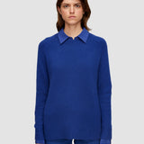 Blue Open Cashmere Round Neck Jumper - Joseph