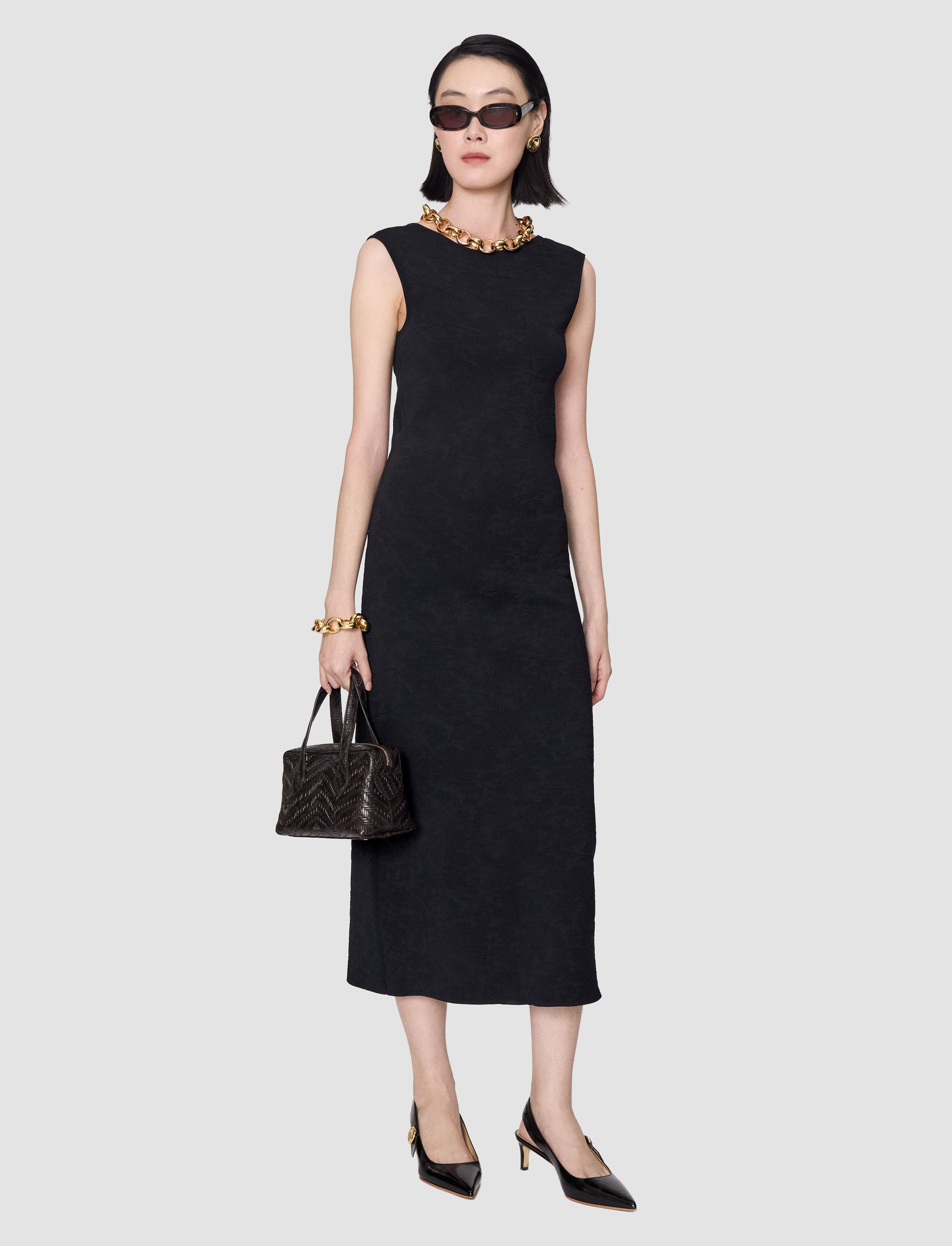 black-orosia-leopard-jacquard-milano-dress-JOSEPH