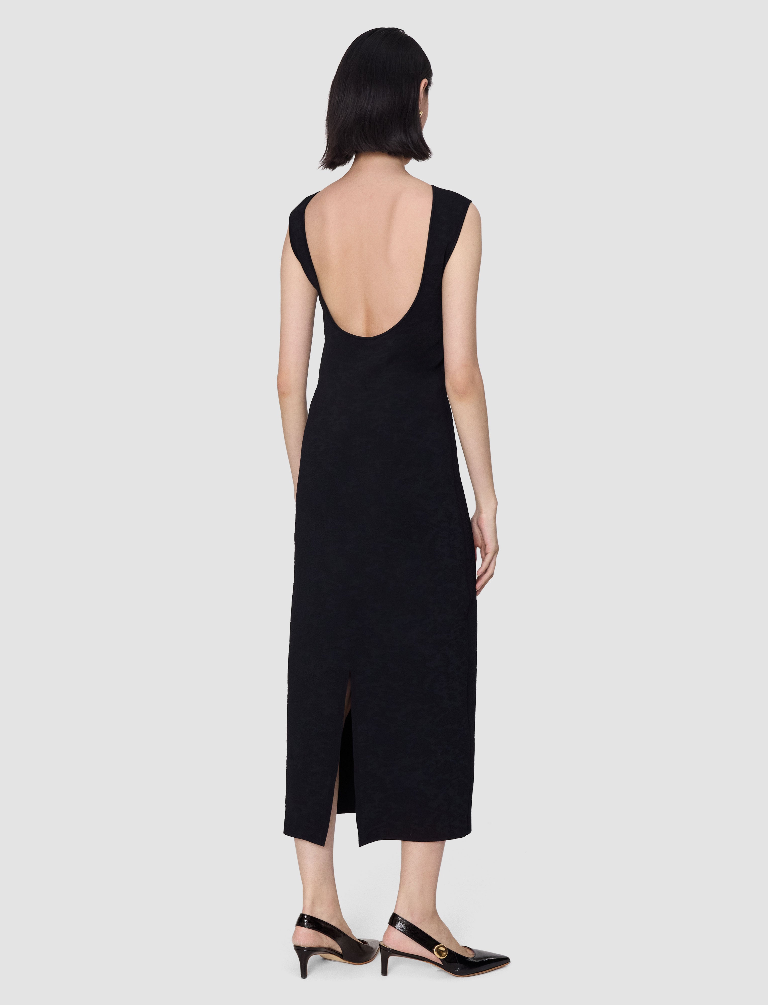 black-orosia-leopard-jacquard-milano-dress-JOSEPH