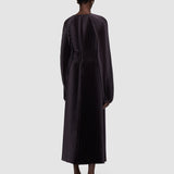 Brown Ortiz Pleated Woven Dress - Joseph