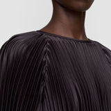 Brown Ortiz Pleated Woven Dress - Joseph