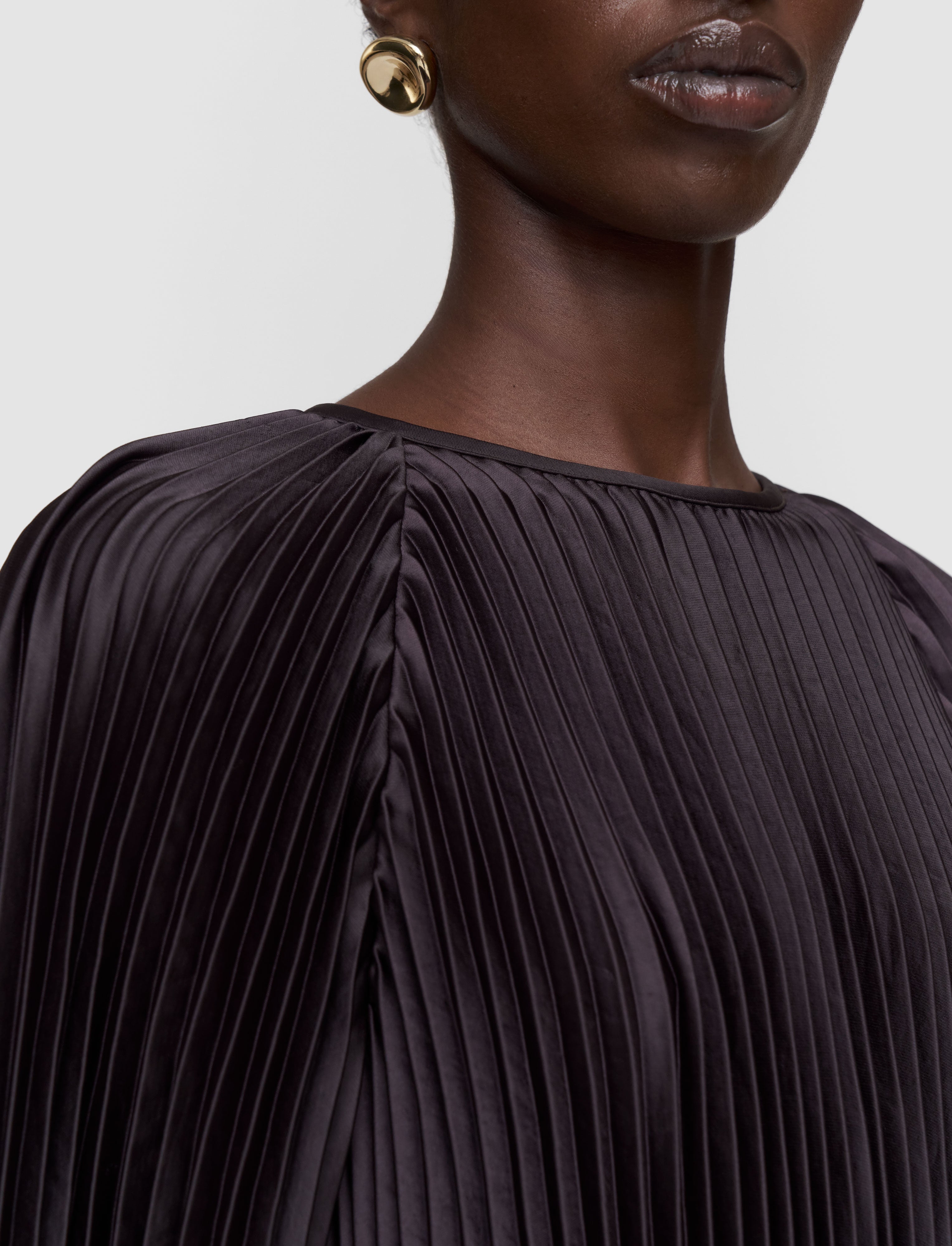 brown-ortiz-pleated-woven-dress-JOSEPH