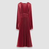 Ortiz Pleated Woven ドレス 