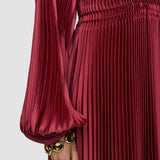 Ortiz Pleated Woven Dress