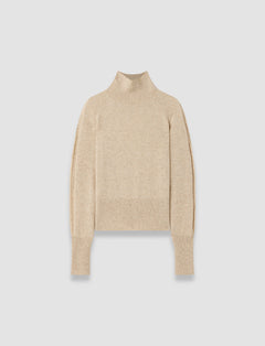 Beige Oxna Light Pure Cashmere High Neck Jumper - Joseph