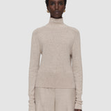 Beige Oxna Light Pure Cashmere High Neck Jumper - Joseph