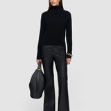 Black Oxna Light Pure Cashmere High Neck Jumper - Joseph