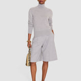 Grey Oxna Light Pure Cashmere High Neck Jumper - Joseph