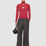 Pink Oxna Light Pure Cashmere High Neck Jumper - Joseph