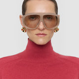 Pink Oxna Light Pure Cashmere High Neck Jumper - Joseph