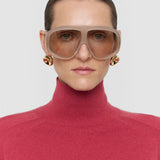 Pull col montant Oxna en pur cachemire léger 