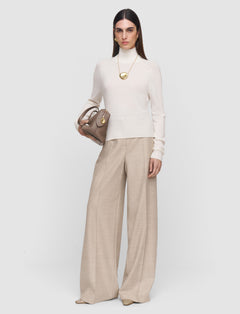 White Oxna Light Pure Cashmere High Neck Jumper - Joseph