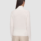 White Oxna Light Pure Cashmere High Neck Jumper - Joseph