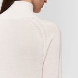White Oxna Light Pure Cashmere High Neck Jumper - Joseph