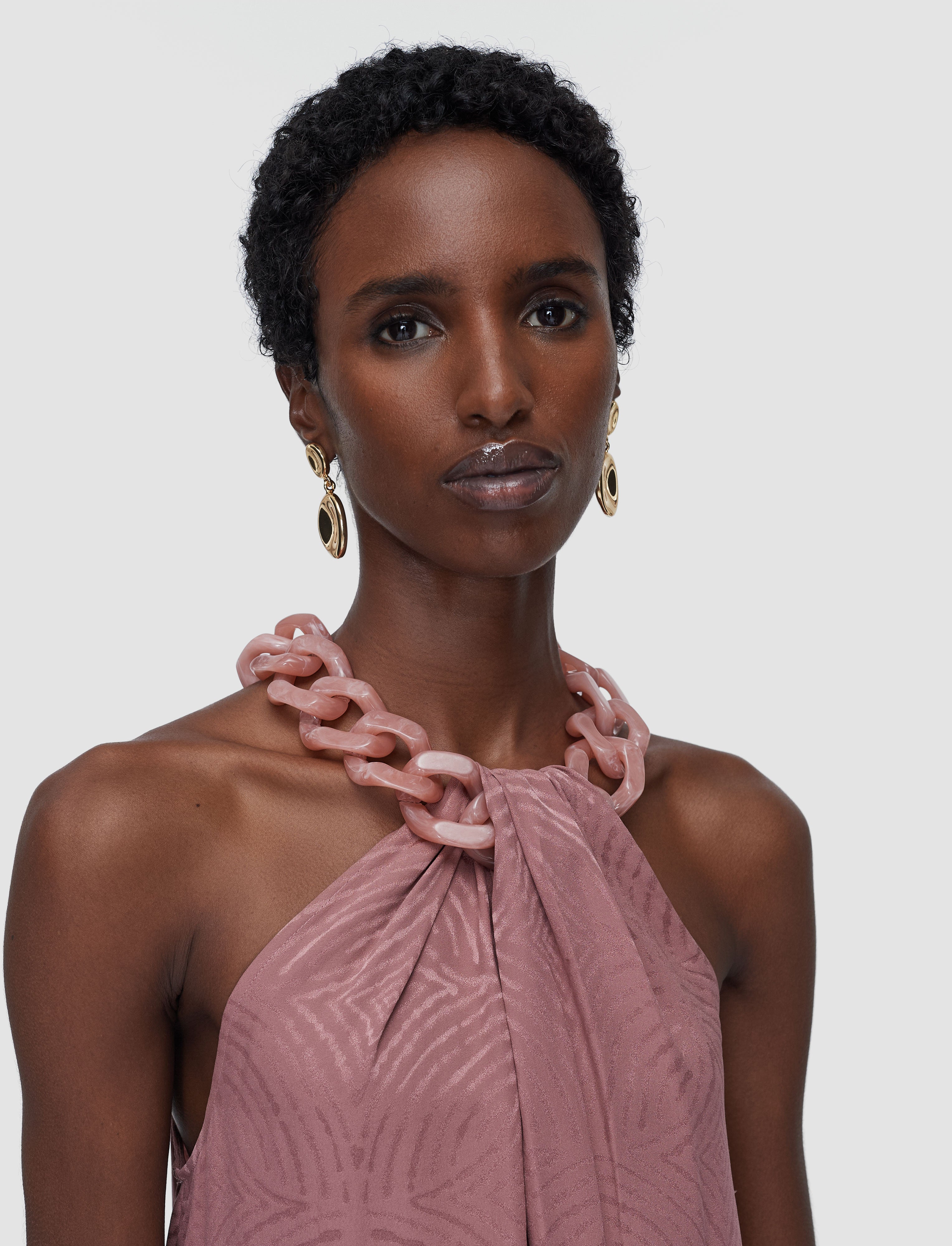 jacquard silk dress The Elvira