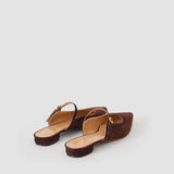 Purple Parisa Pointed Suede Ballerinas - Joseph